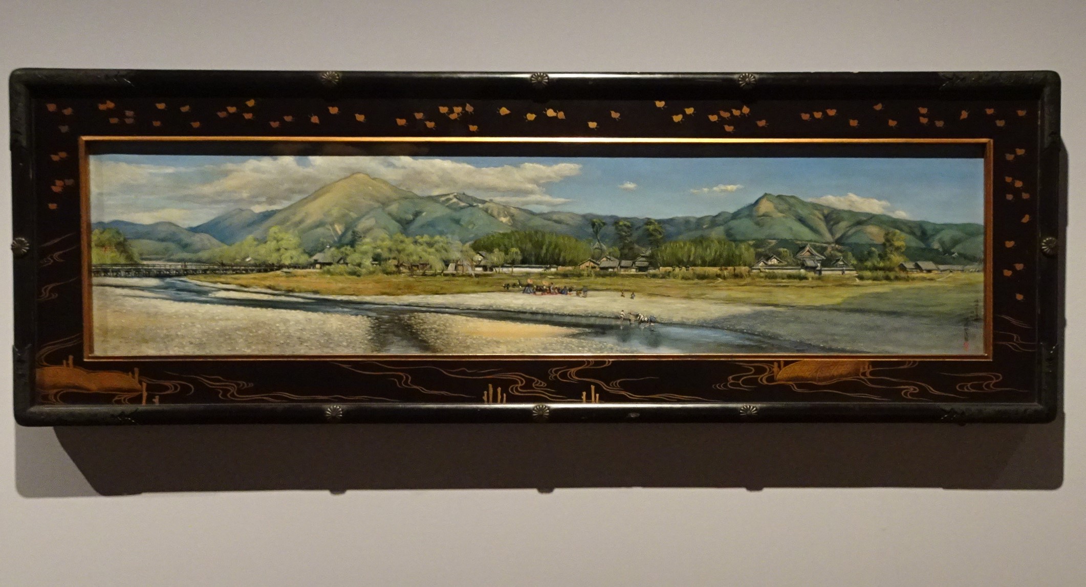 ★絵画・額装★京都の風景 パノラマの鴨川風景。京都洋画壇の初期の頃～京都市京セラ美術館｜地域